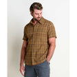 Toad & Co. Fletcher Short Sleeve Shirt - Mens Dark Roast Print / M