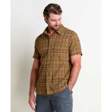 Toad & Co. Fletcher Short Sleeve Shirt - Mens Dark Roast Print / M