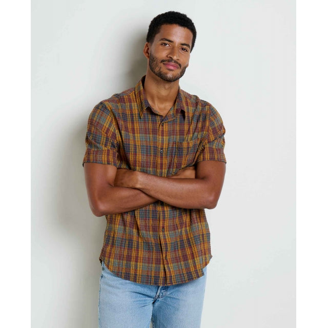 Toad & Co. Fletcher Short Sleeve Shirt - Mens Manzanita Plaid / L