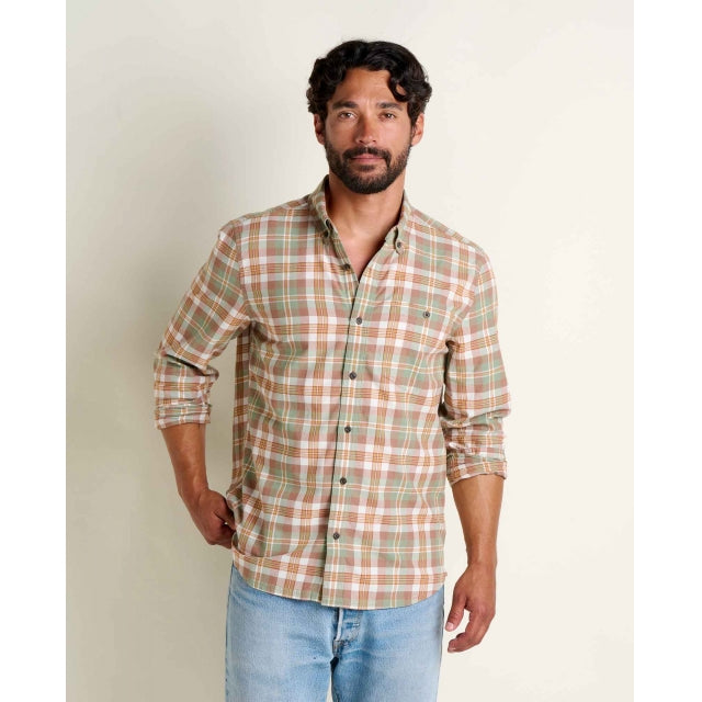 Toad & Co. Airscape Long Sleeve Shirt - Mens Copper Pattern