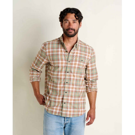 Toad & Co. Airscape Long Sleeve Shirt - Mens Copper Pattern