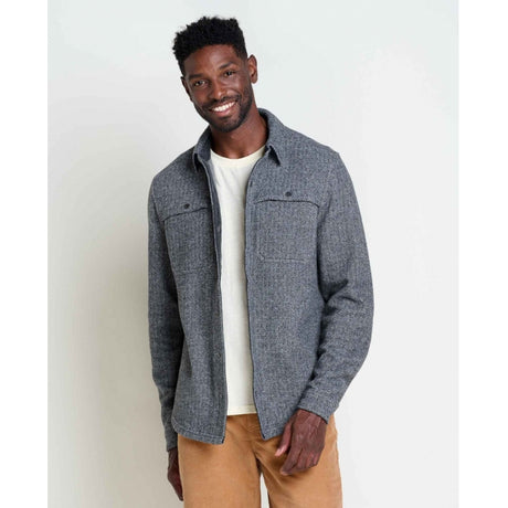 Toad & Co. Kennicott Shirt Jacket - Mens Heather Grey Twill