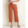 Toad & Co. Earthworks Wide Leg Pant - Womens Copper Print / 6