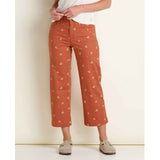 Toad & Co. Earthworks Wide Leg Pant - Womens Copper Print / 6