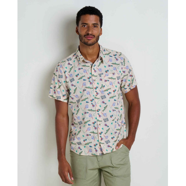 Toad & Co. Fletch Short Sleeve Shirt - Mens Canal Print