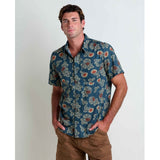 Toad & Co. Fletch Short Sleeve Shirt - Mens Midnight Thistle Print