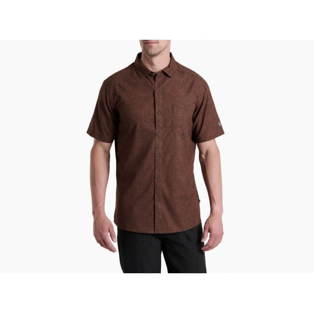 Kuhl Persuadr Short Sleeve - Mens Rustic Brick / L