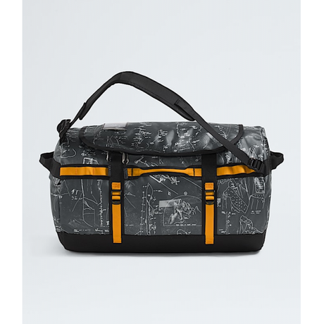The North Face Base Camp Duffel - S Anthracite Grey Conrad Topo Print/Summit Gold