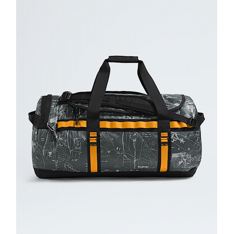 The North Face Base Camp Duffel - M Anthracite Grey Conrad Topo Print/Summit Gold