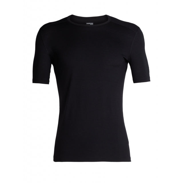 Icebreaker Merino 200 Oasis Short Sleeve Crew - Mens Black / S
