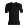 Icebreaker Merino 200 Oasis Short Sleeve Crew - Mens Black / S