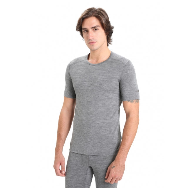 Icebreaker Merino 200 Oasis Short Sleeve Crew - Mens Gritstone Heather / XS