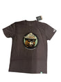 Wild Tribute Smokey Vintage Bear Tee - Neptune Logo Espresso