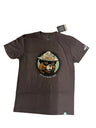 Wild Tribute Smokey Vintage Bear Tee - Neptune Logo Espresso