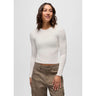 Prana Lotus Long Sleeve Tee - Womens Soft White