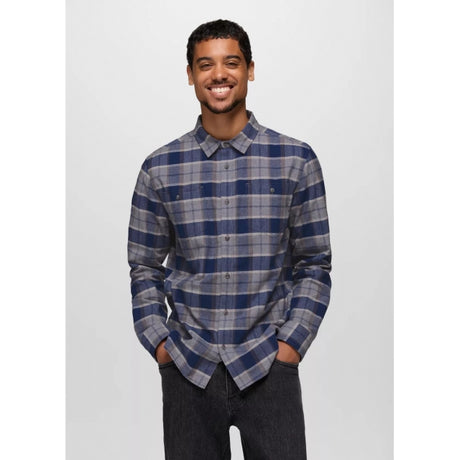 Prana Dolberg Flannel Shirt - Mens Capulet Blue / M