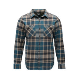 Black Diamond Project Heavy Flannel - Mens Midnight Blue-Charcoal Plaid