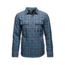 Black Diamond Project Twill Long Sleeve Shirt - Mens Charcoal-Moab Brown / L