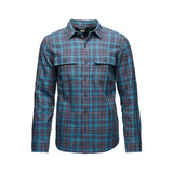 Black Diamond Project Twill Long Sleeve Shirt - Mens Charcoal-Moab Brown / L