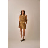 Carve Designs Lou Linen Tank - Womens Golden Chambray