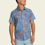 Howler Brothers H Bar B Snapshirt - Mens Flower Power: Blues / XL