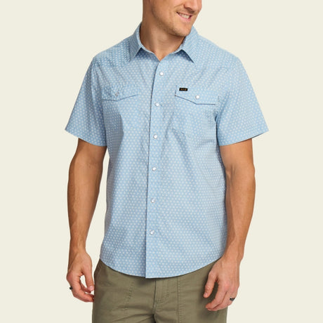 Howler Brothers H Bar B Snapshirt - Mens Lockhart Floral: Pool Blue / M