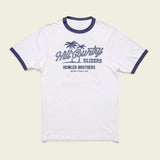 Howler Brothers Cotton Ringer Tee - Mens Hill Country Beach Sliders: Vintage White