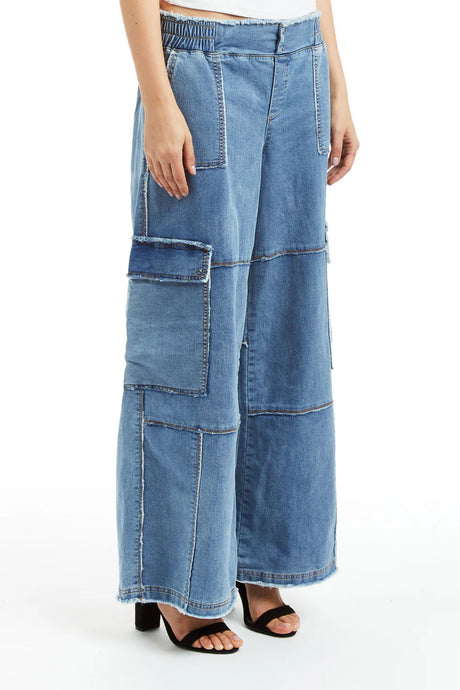 Tractr Midrise Cargo Lounge Pant - Womens