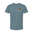 Wild Tribute Colorado 14ers Tee-Neptune Logo Heather Slate Blue