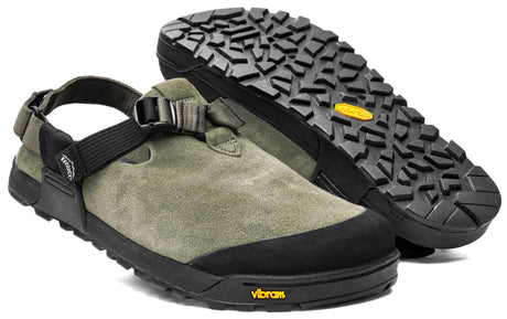 Bedrock Sandals Mountain Clog Leather Suede Sagebrush / 10