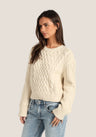 Dylan Charlotte Cable Crew - Womens Natural