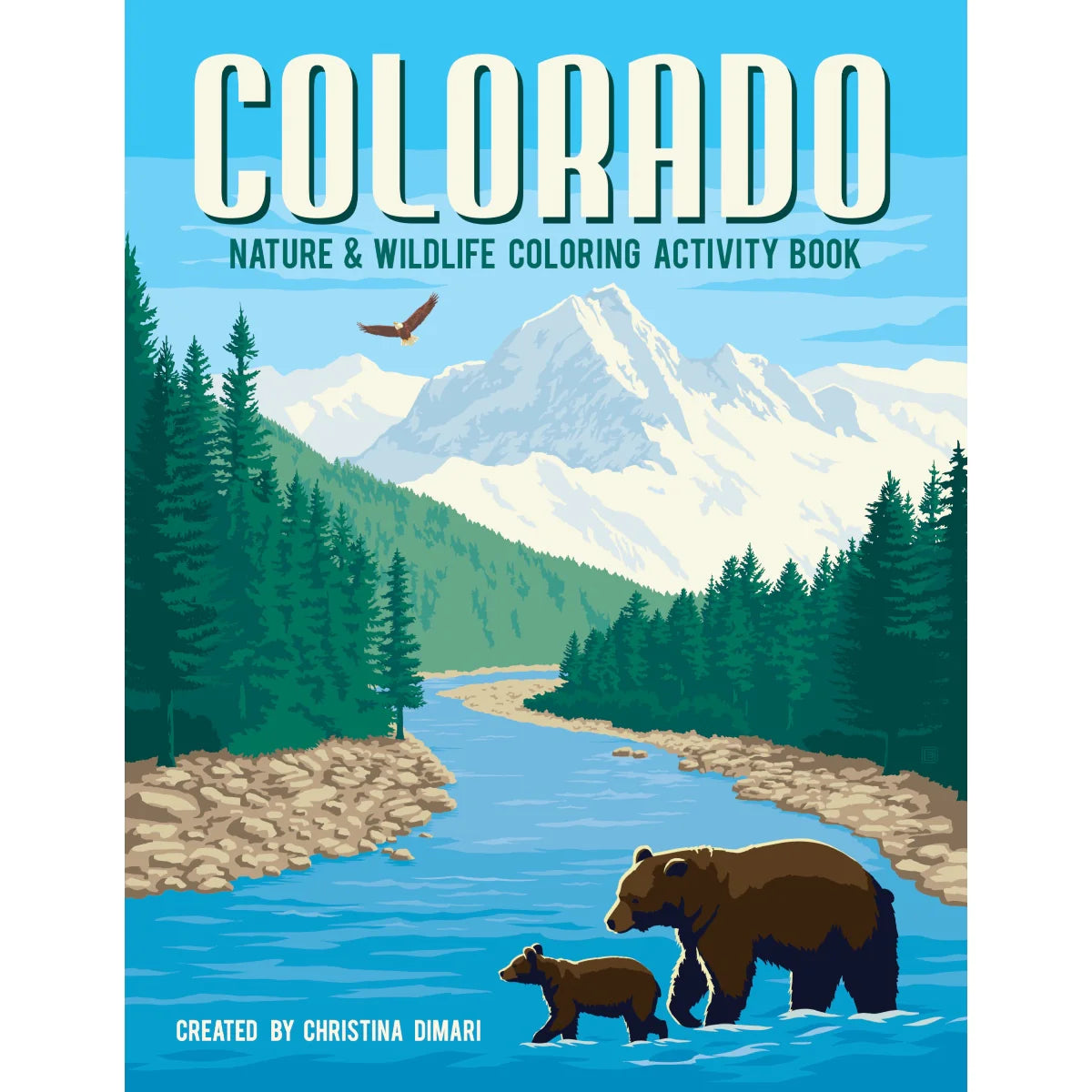Ahava River Designs Colorado Nature & Wildlife coloring activity book