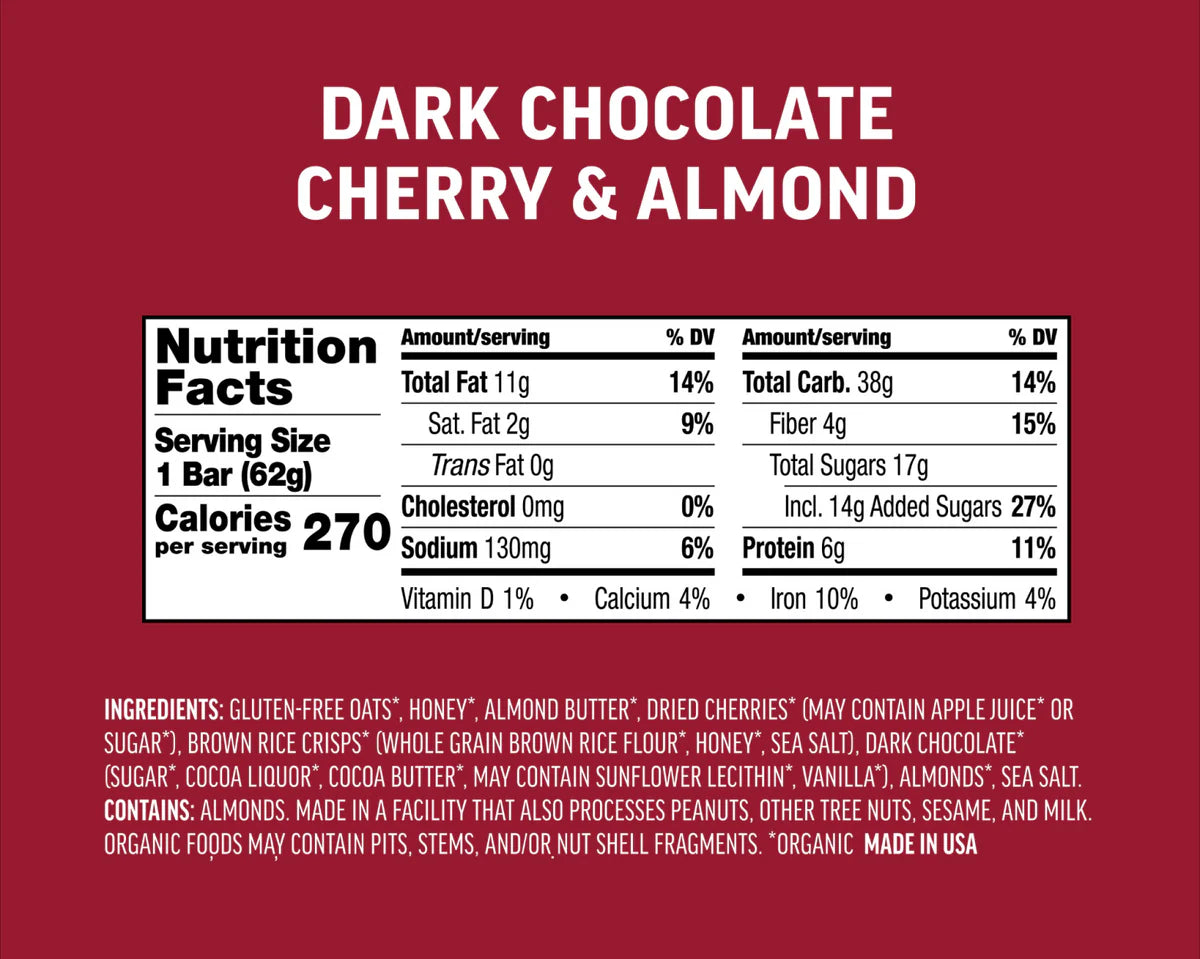 Kates Real Food Dark Chocolate Cherry & Almond