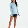 Free Fly Bamboo Shade Hoodie II - Womens Ocean Mist / XS