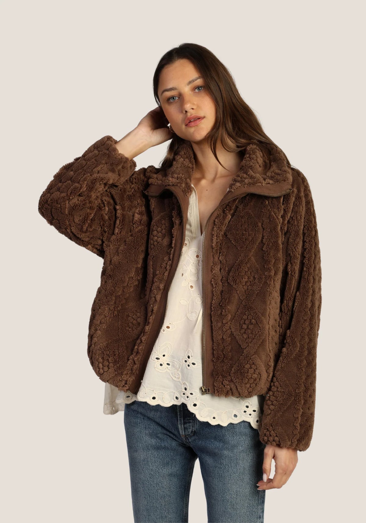 So Cozy Cable Jacket - Women's