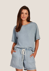 Dylan Everyday Denim Short - Womens Light Denim