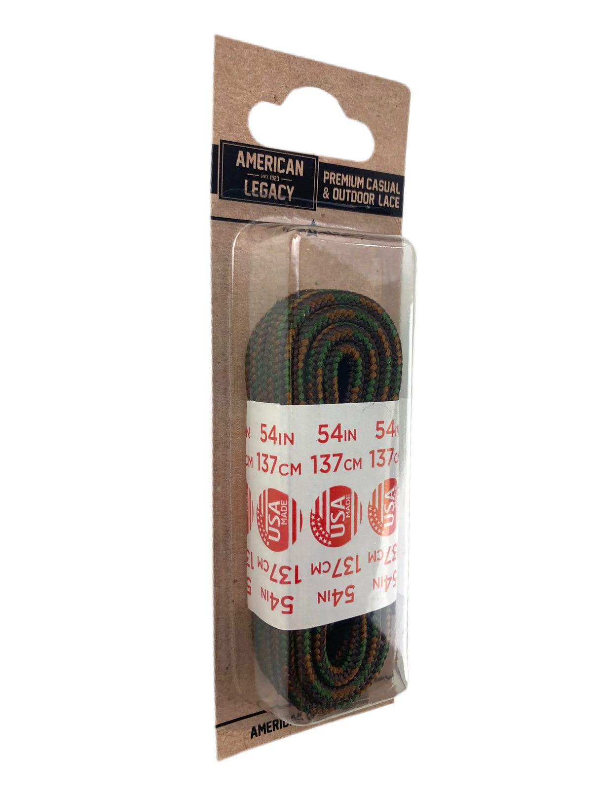 Hickory Brands American Legacy Premium Boot Laces Brown/Moss / 45