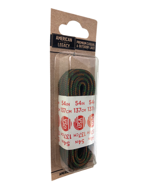 Hickory Brands American Legacy Premium Boot Laces Brown/Moss / 45