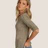Dylan Julia Knit Shirt - Womens ight Olive / L