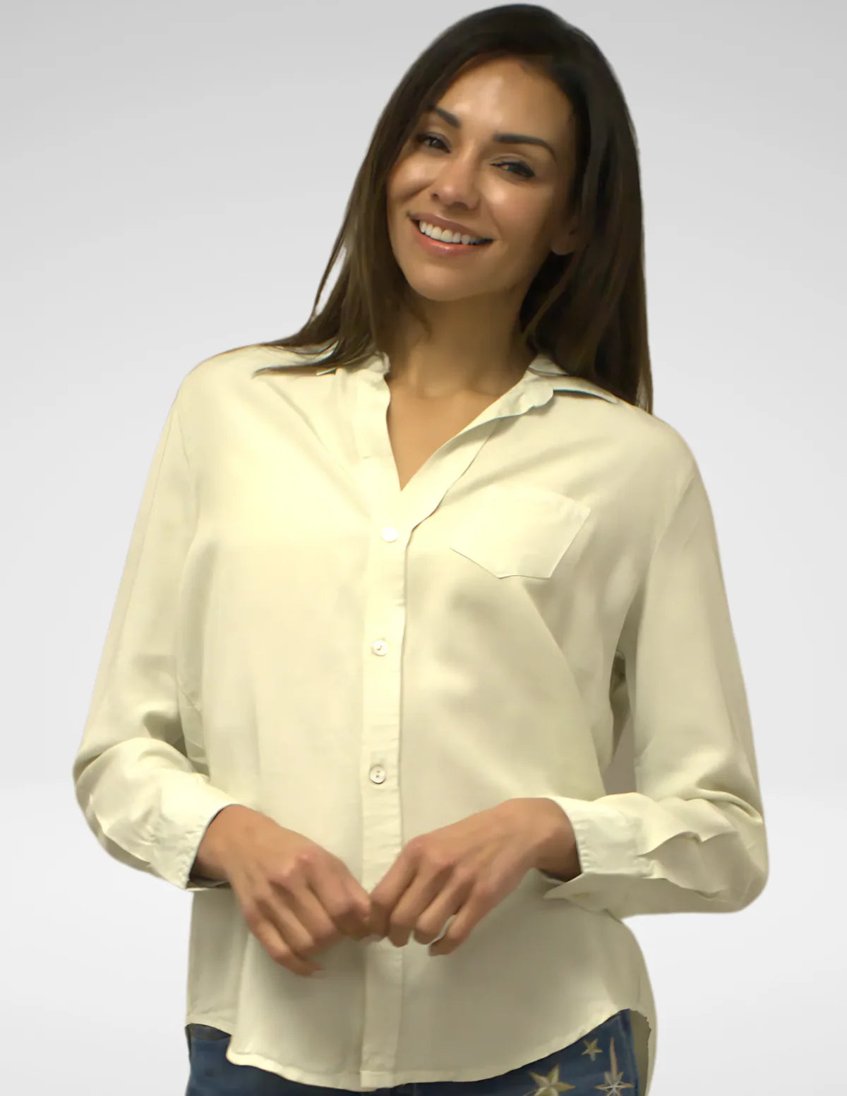 Caite Klara Long Sleeve Shirt - Womens Birch