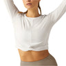 Featherweight Center Stage Cropped Long Sleeve Pullover - Women's