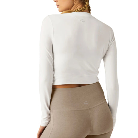 Featherweight Center Stage Cropped Long Sleeve Pullover - Women's