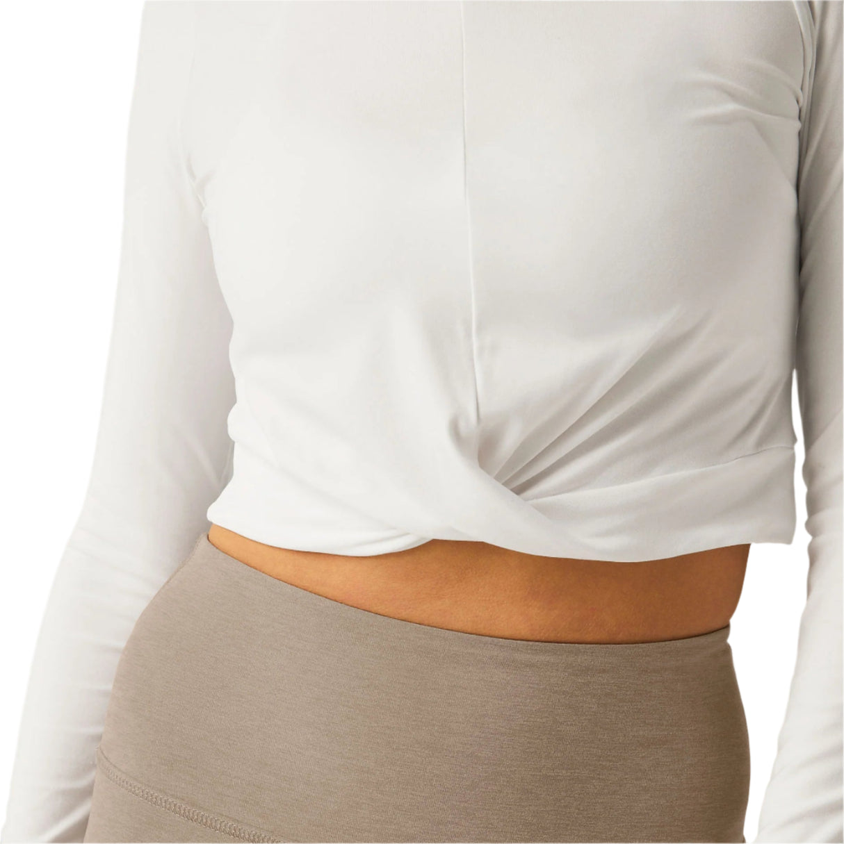Featherweight Center Stage Cropped Long Sleeve Pullover - Women's