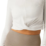 Featherweight Center Stage Cropped Long Sleeve Pullover - Women's