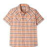 Stio Eddy Shirt Short Sleeve - Mens Bonfire Plaid