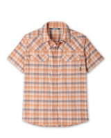 Stio Eddy Shirt Short Sleeve - Mens Bonfire Plaid