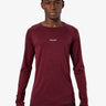 NNormal Merino Long Sleeve 02 - Mens Burgundy