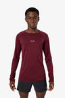 NNormal Merino Long Sleeve 02 - Mens Burgundy