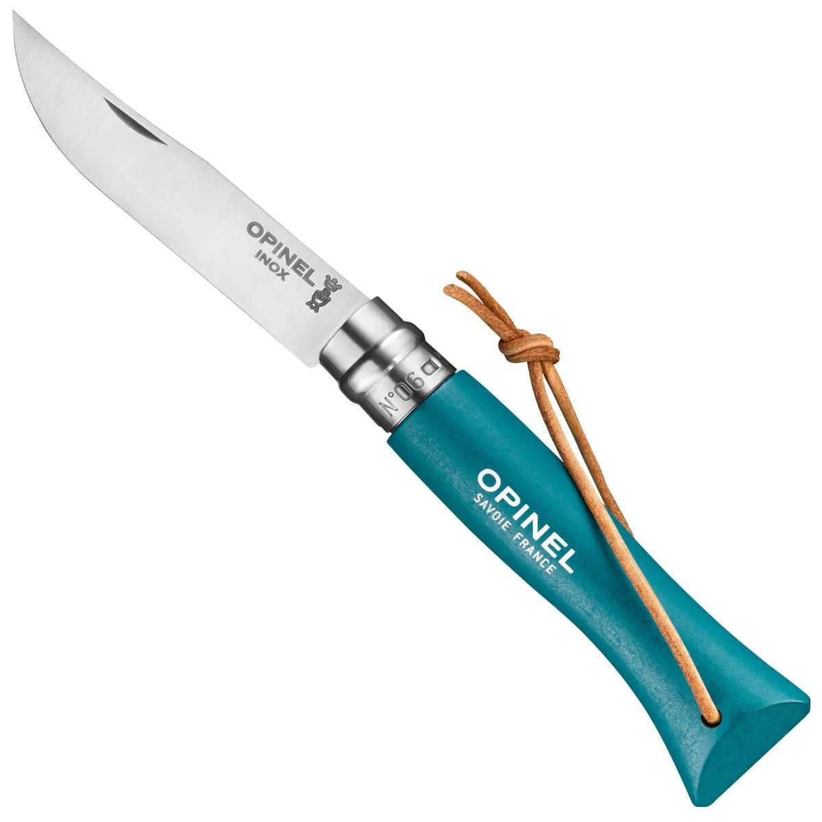 Opinel No.06 Colorama Stainless Steel Folding Knife Turquoise