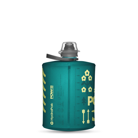 Hydrapak Stow 500ml Protect Our Winters Glacier Blue